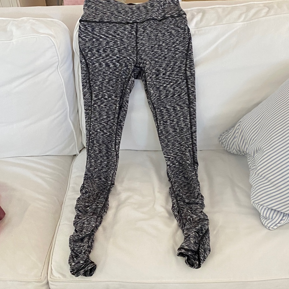 lululemon athletica Black and Gray Leggings, full length